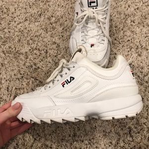 White Disruptor Filas